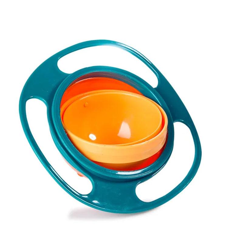 Kids Universal Gyro Bowl 360 Rotate Spill-Proof Practical Design Children Rotary Balance Solid Feeding Dishes Plate Tableware